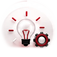 Light bulb with a gear